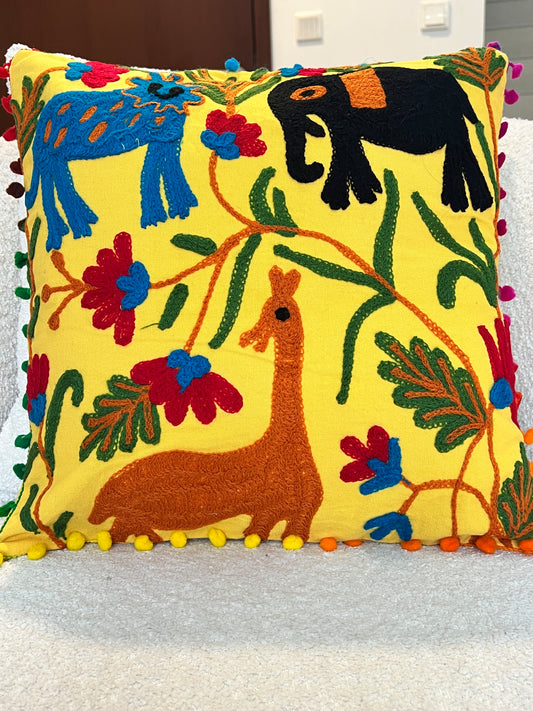 Vibgyor Accent Zoo Cushion Cover