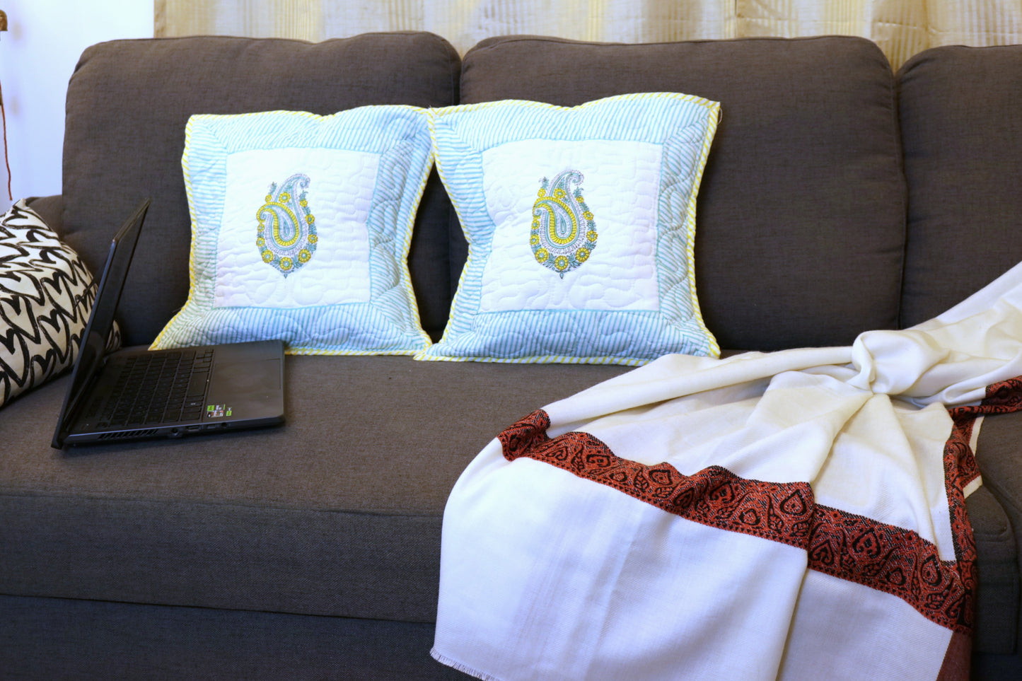 Quilted Square Cushion Cover