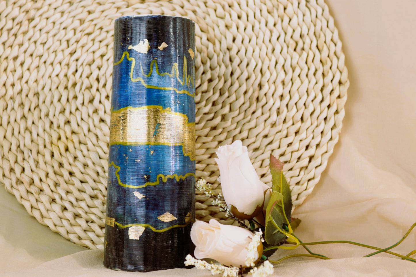 Northern Lights Vase Blue