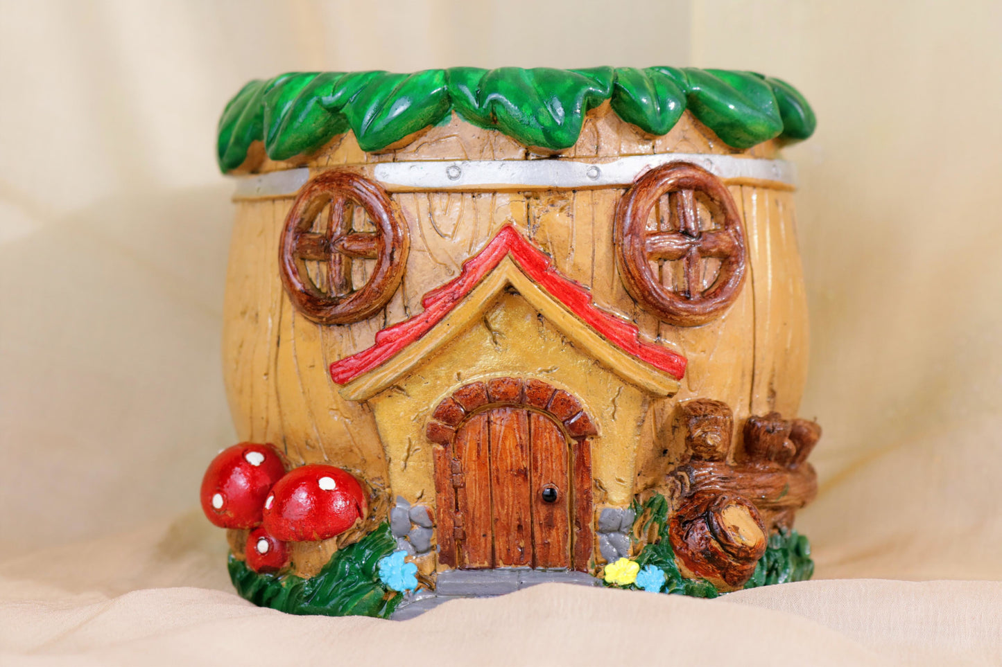 Fairy House Barrel Vase
