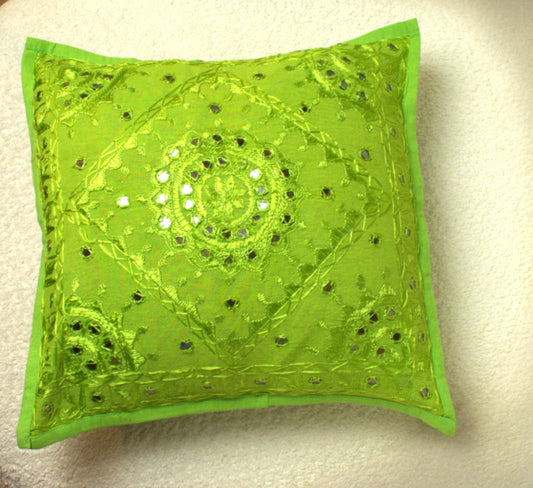 Mirror Work Cushion Cover