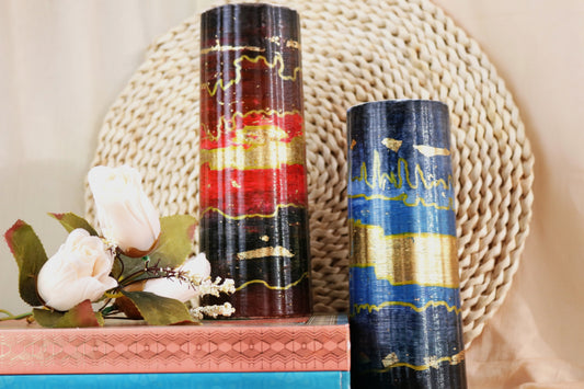 Northern Lights Vase Red