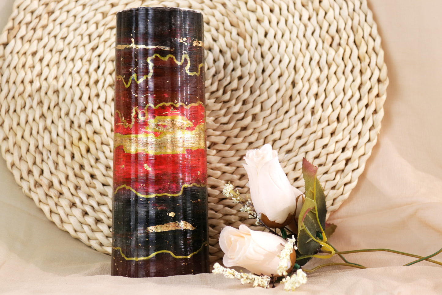 Northern Lights Vase Red