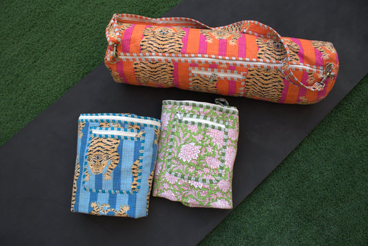 Exotic Quilted Yoga Mat Bags