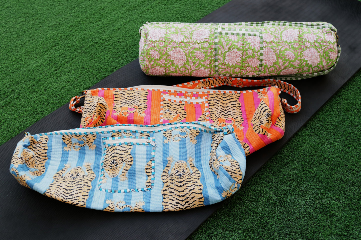Exotic Quilted Yoga Mat Bags